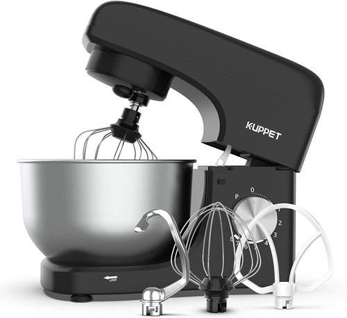 1 Units of KUPPET 8 Speed Electric, 3 in 1 Stand Mixer, 4.7QT Stainless Steel Bowl - Black - MSRP $160 - Brand New (Lot # 104-BN635102)