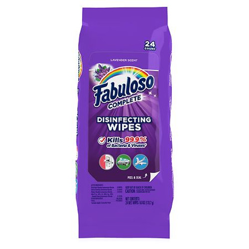 12 Units of Fabuloso Complete Disinfecting Wet Wipes - 24.0 ea - MSRP $84 - Brand New (Lot # BN609205)