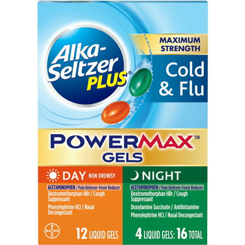 24 Units of AlkaSeltzer Plus Max Strength Cold & Flu Medicine Day