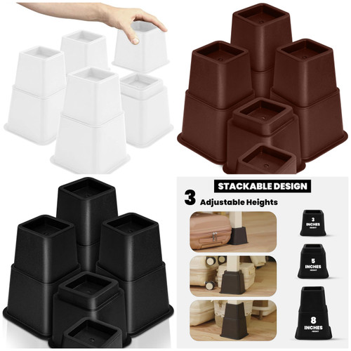 81 units of Bed Furniture Risers - MSRP $2,783 - Returns (Lot # 921132)