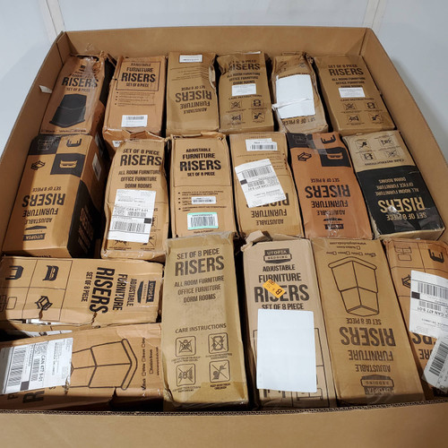82 units of Bed Furniture Risers & Plastic Plant Pots - MSRP $2,796 - Returns (Lot # 921135)