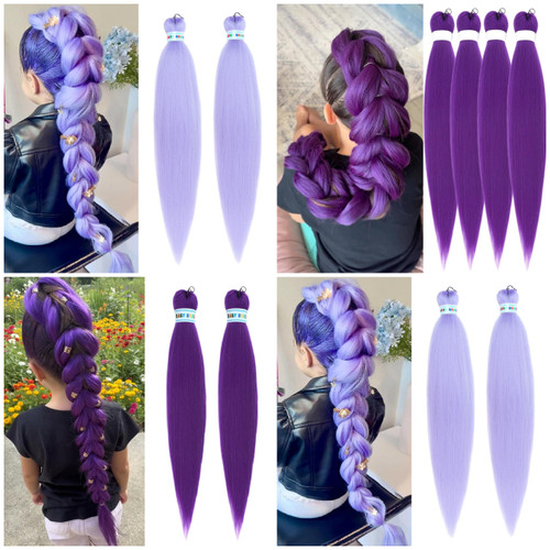 452 units of Hair Extensions (Dark & Light Purple) - MSRP $6,323 - Like New (Lot # 944727)