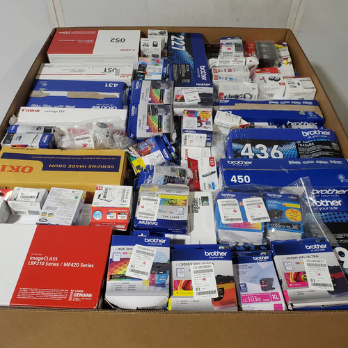 164 units of Ink & Toners - MSRP $19,912 - Returns (Lot # 960401)