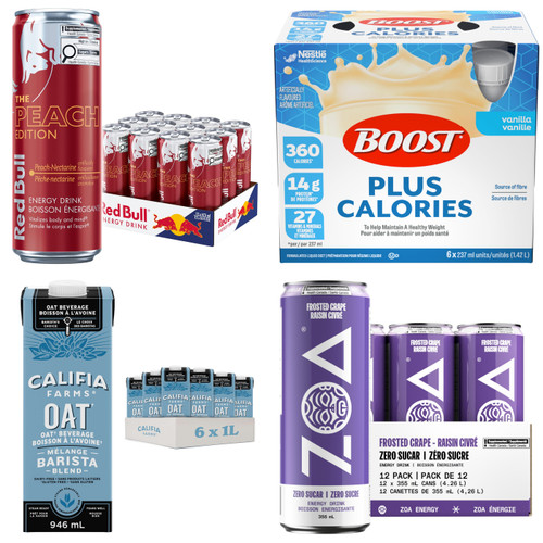 139 units of Beverages - Past Before 6 to 12 months - MSRP $3,738 - Like New (Lot # 933016)