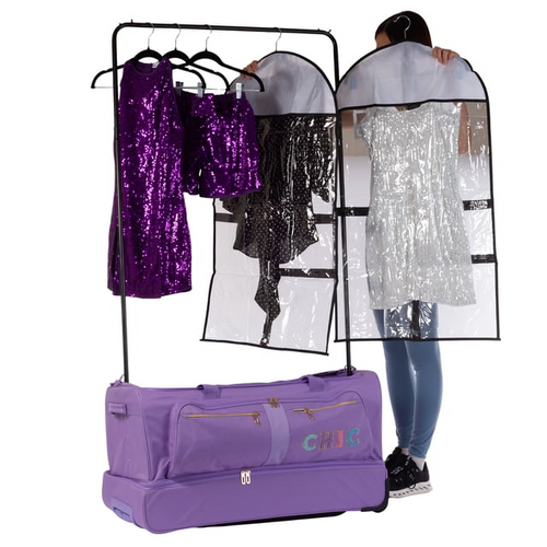 21 units of Rolling Dance Bags with Garment Racks - MSRP $5,249 - Like New (Lot # 975617)
