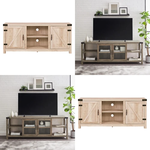 20 units of Malonne Solid Wood Desks & 2-Door TV Stands - MSRP $12,832 - Brand New (Lot # 951115)