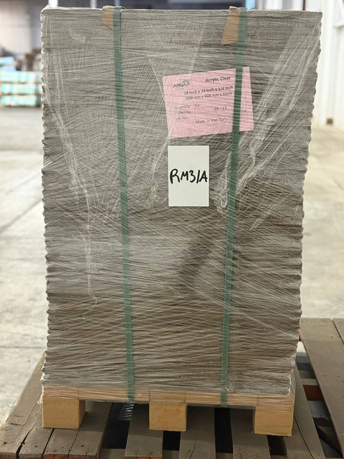 52 units of Falken Design Acrylic Sheet Clear 24 in. x 24 in. x 1-4 in. Thick - MSRP $3,721 - Brand New (Lot # 103-983510)