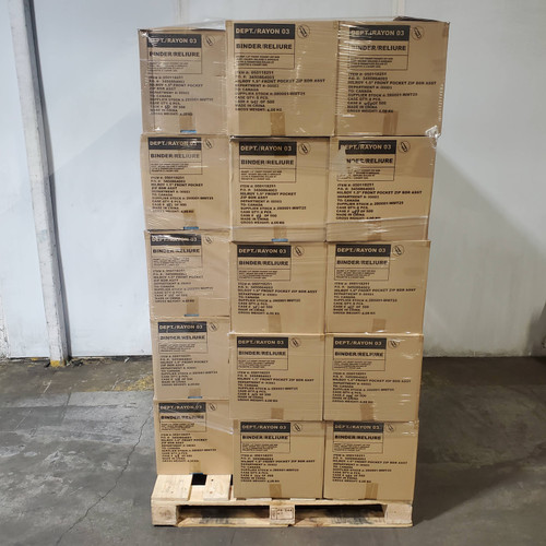 330 units of Hilroy 1.5" Front Pocket Zipper Binders - MSRP $5,930 - Brand New (Lot # 1012202)
