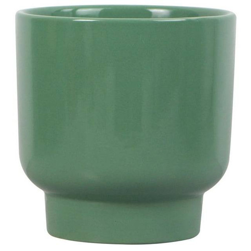 256 Units of Mainstays 6in Petra Small Ceramic Green Planter - MSRP $2,299 - Brand New (Lot # BN1012201)
