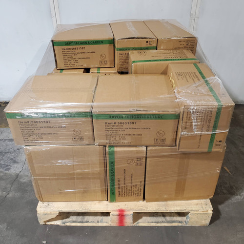 64 units of Hometrends 8" Ombre Diamond Planters & Mainstays 6" Petra Green Planters - MSRP $827 - Brand New (Lot # 1012314)