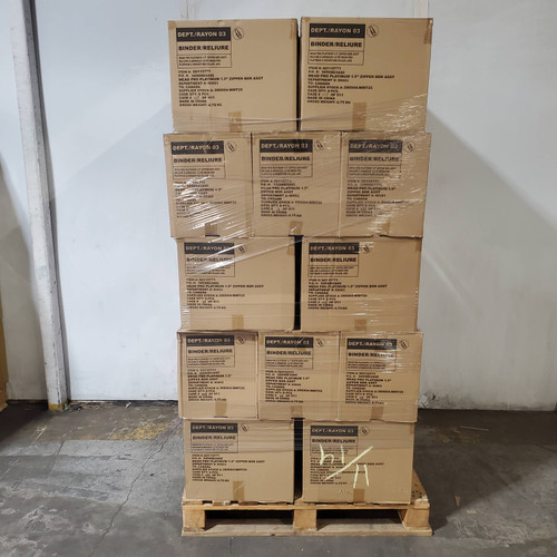 240 units of Mead Pro Platinum 1.5" Zipper Binders - MSRP $4,313 - Brand New (Lot # 1012316)