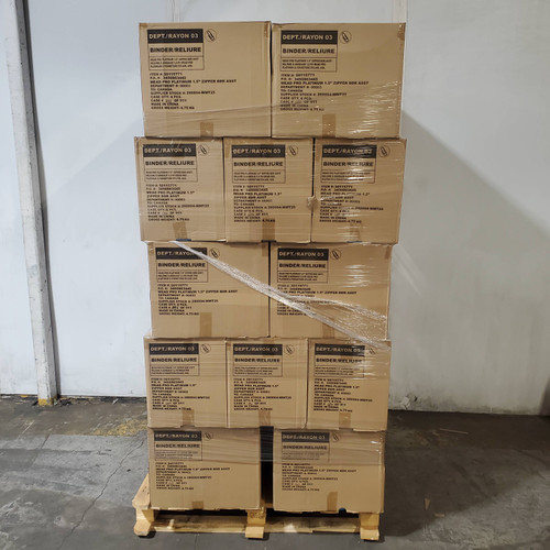 240 units of Mead Pro Platinum 1.5" Zipper Binders - MSRP $4,313 - Brand New (Lot # 1012317)