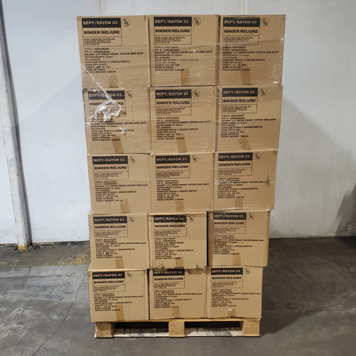360 units of Hilroy 1.5" Mesh Front Pocket Zipper Binders - MSRP $6,469 - Brand New (Lot # 1011605)