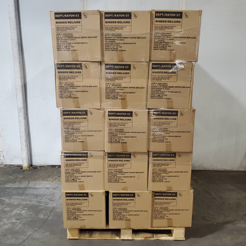 360 units of Hilroy 1.5" Mesh Front Pocket Zipper Binders - MSRP $6,469 - Brand New (Lot # 1011609)