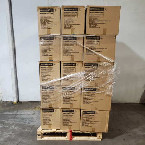270 Units of Mead Pro Platinum 1.5" Zipper Binders - MSRP $4,852 - Brand New (Lot # BN1012203)