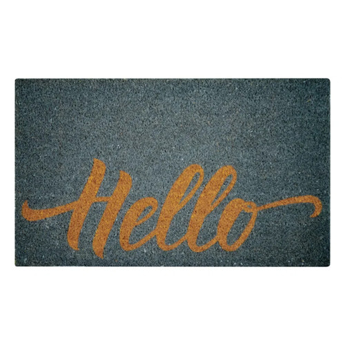 90 units of Clara Gray Hello Non-Slip Doormats - MSRP $4,499 - Like New (Lot # 1012012)