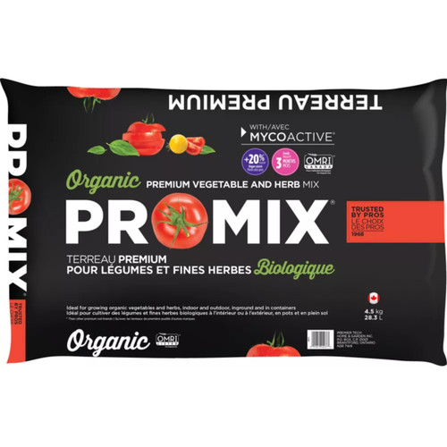90 units of Pro-Mix Organic Vegetables and Herb Mix - 28.3l Bags - MSRP $2,879 - Like New (Lot # 1019203)