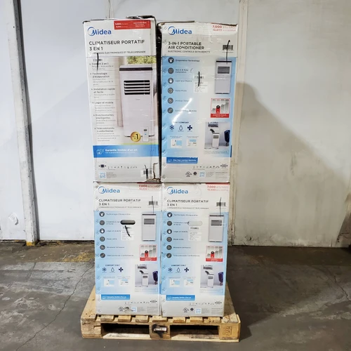 12 units of Midea 10,000 BTU Portable Air Conditioners - MSRP $4,920 - Returns (Lot # 1023004)