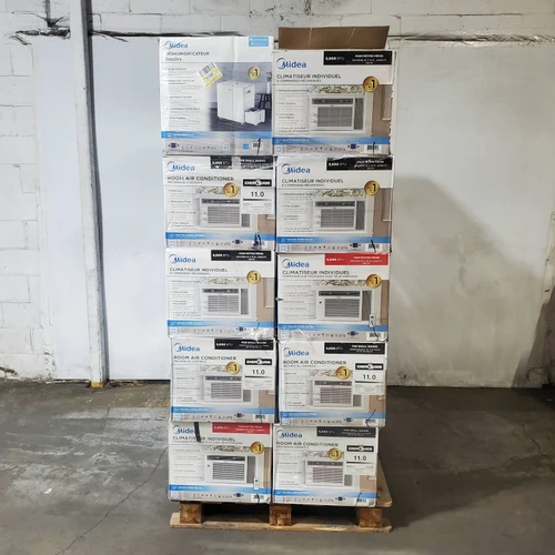 32 units of Midea Air Conditioners - MSRP $5,378 - Returns (Lot # 1034120)