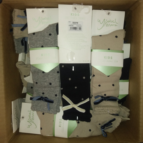 36 Units of Assorted Socks Girl Patterned High  Size 2 (23/25) - MSRP 432$ - Brand New (Lot # CP543929)