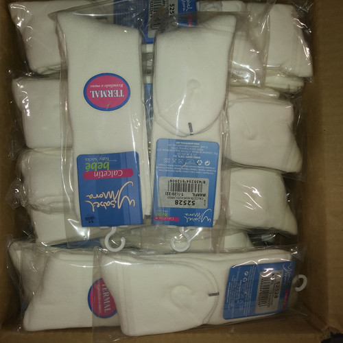 54 Units of Ivory Socks New Born Terry High Size 1 (20-22) - MSRP 485$ - Brand New (Lot # CP5439140)