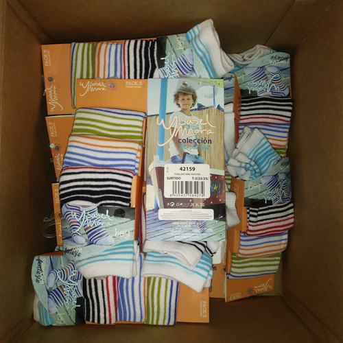 16 Units of Assorted 3 Pairs Of Ankle Highs Boy Patterned Size 2 (23/25) - MSRP 288$ - Brand New (Lot # CP5439300)