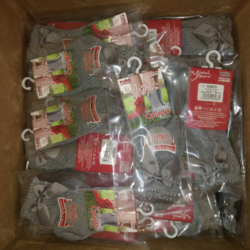 36 Units of Marble Gray Socks Kids Celebration Tie Size 000 (15-17) - MSRP 468$ - Brand New (Lot # CP5439266)