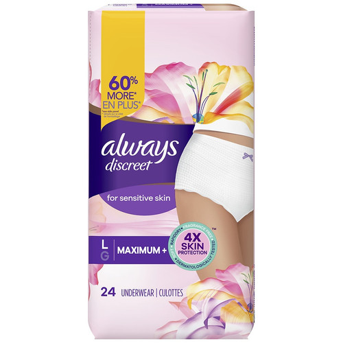 Always Discreet & Postpartum Incontinence Underwear for Women