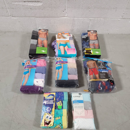 122 Units of Underwears - MSRP 4149$ - Returns (Lot # 585823) - Restock  Canada