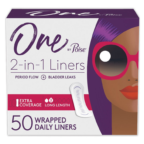 30 Units of One by Poise Panty Liners - Long & Extra Coverage Long - 50ea -  MSRP $330 - Like New (Lot # LK635859) - Restock Canada