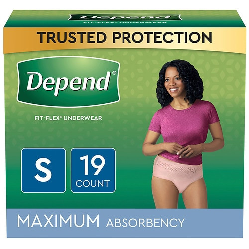18 Units of Depend - FIT-FLEX Adult Incontinence Disposable Underwear for  Women Max Absorbency S, Blush - 19.0ea - MSRP $360 - Like New (Lot #  102-LK653841) - Restock Canada