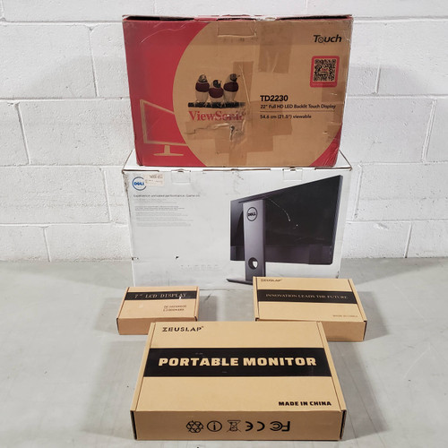 5 Units of Monitors MSRP 1,900 Returns (Lot 666904) Restock Canada