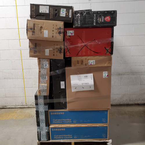 25 units of Monitors MSRP 6,300 Salvage (Lot 677803) Restock