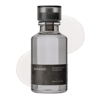 Botalab Deserticola Plus Conditioner with a background of its texture when applied