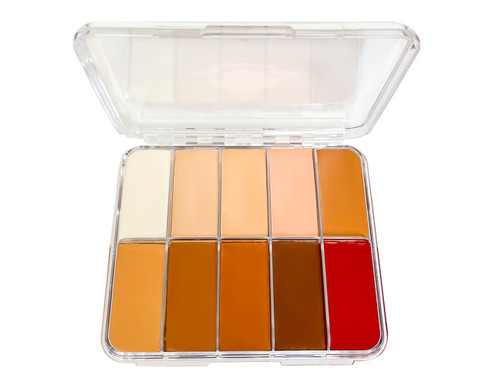 Want to cover a tattoo, scar, birthmark, bruise, uneven skintone around elbows and knees quickly and provide budge-resistant results like a pro? I got you with the Meredith Boyd Cosmetics Tattoo Cover Palette!