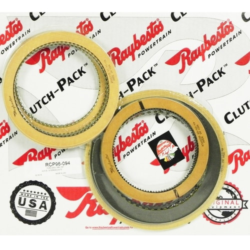 Raybestos® Powertrain Ford E4OD, 4R100 1989-1997 Automatic Transmission Friction Clutch Pack Module provides the friction clutch plates that you need for your automatic transmission rebuild in one convenient friction clutch pack. 