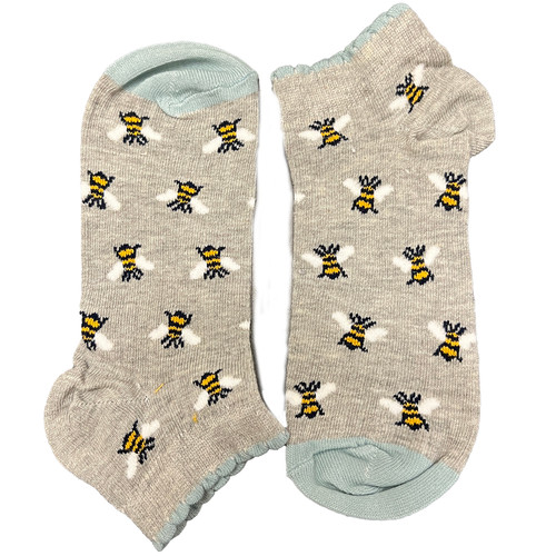 Get Busy with those cool Buzzy Bees Grey Socks