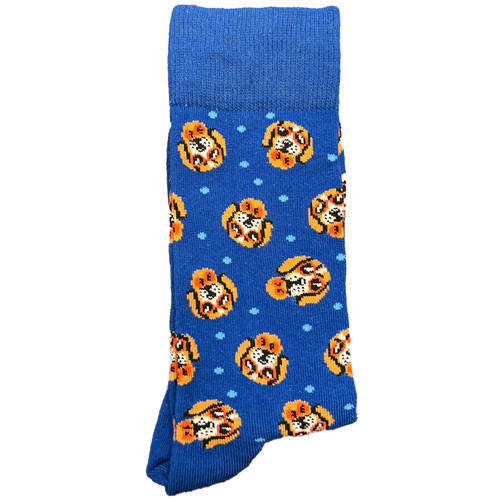 Stride into coolness with our Men's Cool Dogs With Shades Blue Socks! These socks feature a hip and playful pattern of dogs wearing sunglasses against a stylish blue backdrop, creating a vibe that's both fun and fashionable.

Crafted for comfort and flair, these socks are the perfect choice for dog lovers and those who appreciate a touch of whimsy in their wardrobe. Whether you're headed to a casual outing or just want to showcase your love for cool canines, our Cool Dogs With Shades Blue Socks are the ultimate accessory.

Step into the world of cool with these fun socks. Elevate your sock collection with a playful twist. Order your pair today and let your feet exude a vibe that's as cool as man's best friend!