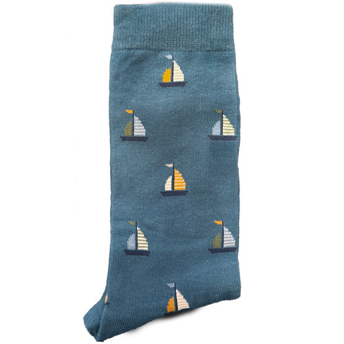Set sail for style with our Sailboats Socks for Men! These socks feature a classic and nautical pattern of sailboats, adding a touch of maritime charm to your wardrobe. Crafted for comfort and flair, these socks are perfect for those who appreciate a seafaring-inspired element in their outfit.

Whether you're heading to the coast or just want to showcase your love for sailing, our Sailboats Socks for Men are the perfect accessory. Stride with confidence and let your feet embark on a stylish journey.

Step into the world of maritime fashion with our Sailboats Socks. Elevate your sock collection with a dash of seafaring charm. Order your pair today and let your feet sail in a sea of fashionable comfort!
