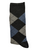 Diamond Suit Socks Blue & Grey (Mens) - black line