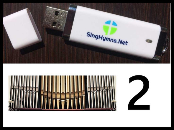 25 Hymns Volume 2 ORGAN Accompaniment MP3s Loaded on USB Thumb Drive