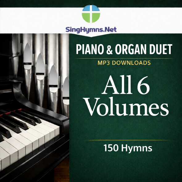 150 Piano and Organ Duet Hymn Accompaniments All 6 Volumes MP3 Download Standard High Keys
