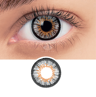 Rosee and co colored contact lense Mint Classy series -Dark Gray