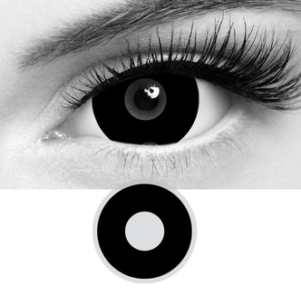 Rosee colored contact lense red series costume eye black out