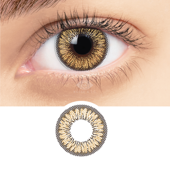 Rosee and co colored contact lense Milky Brown