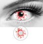 Rosee colored contact lense red series costume eye Blood Shot Drop