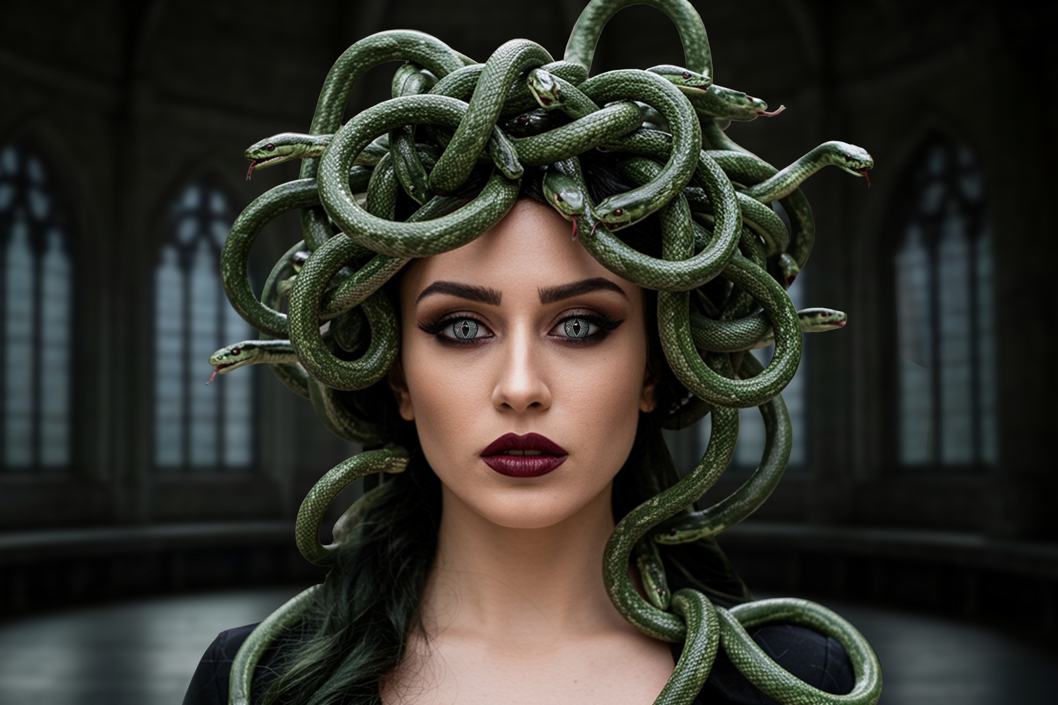 medusa snake eyes colored contact