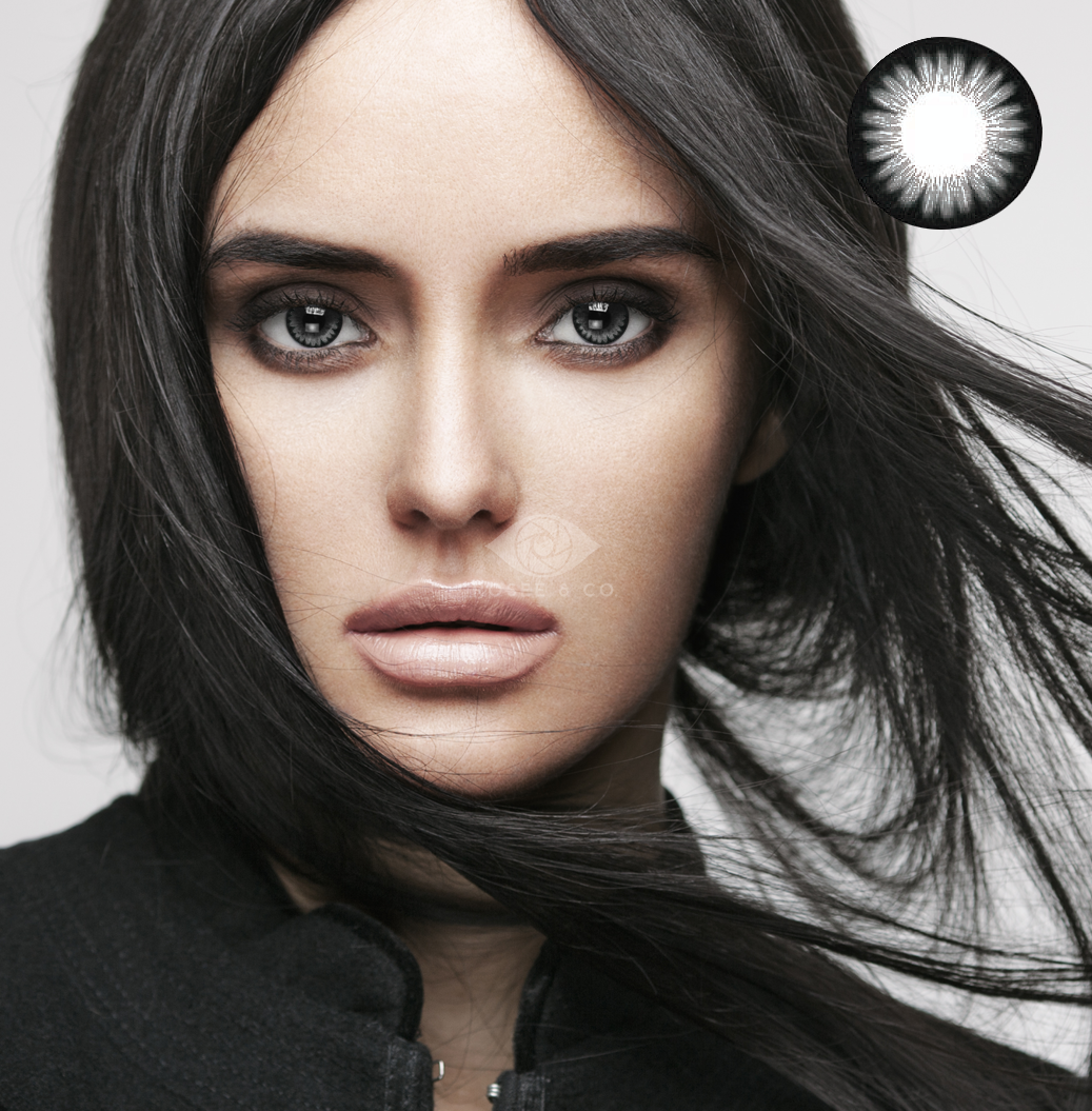 Rosee n co colored contact lense sky gray