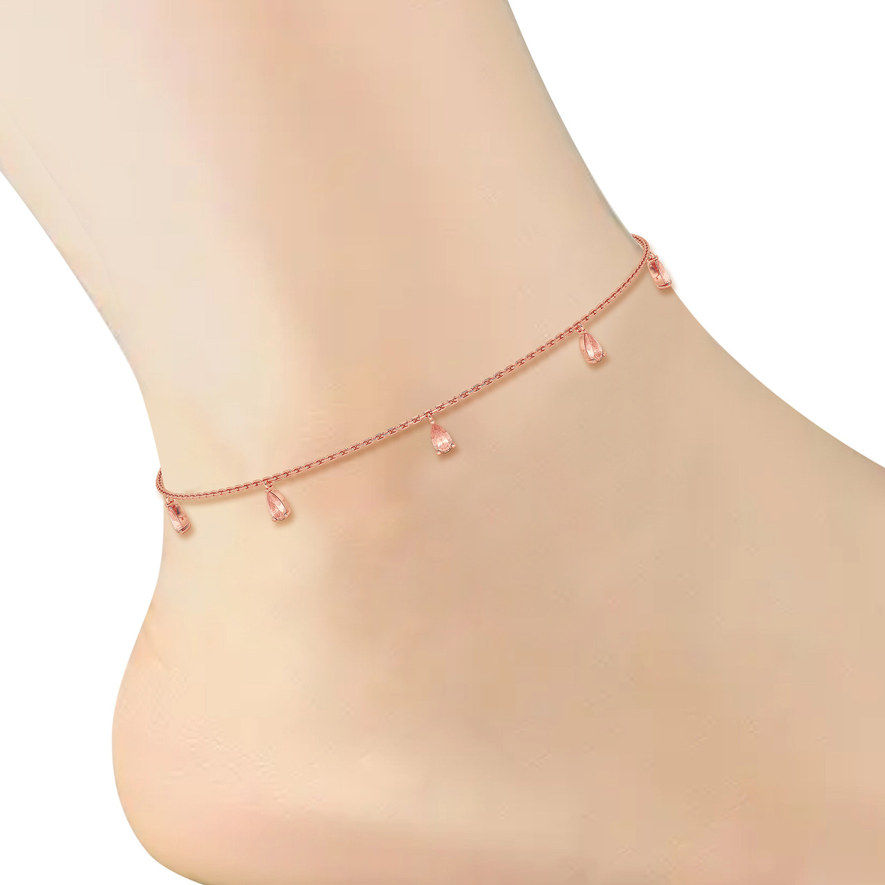 Lisbet Anklet 10K Rose Gold Mabel Main