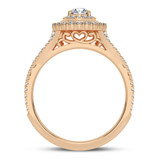 Photo of Acadia 2 ct tw. Pear Solitaire Bridal Set 14K Rose Gold